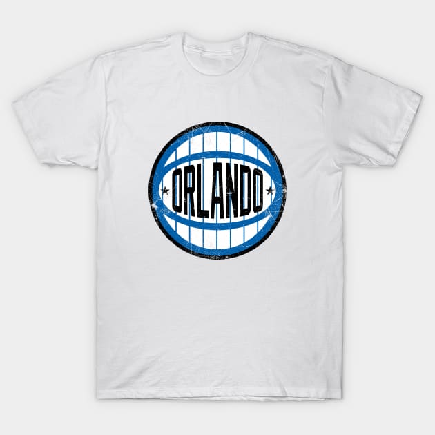 Orlando Retro Ball - White T-Shirt by KFig21